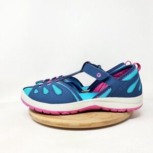 Merrell Sandals Womens 7 Hydro Lily Blue Mary Jane T Strap Comfort Hiking Shoes